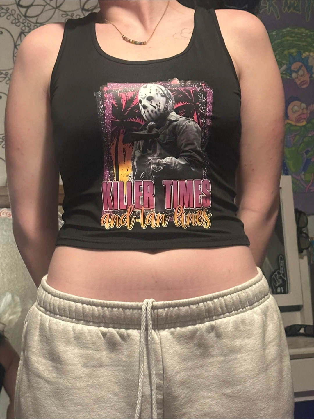 Graphic Crop Tank Tops - 5 Designs - photo 5