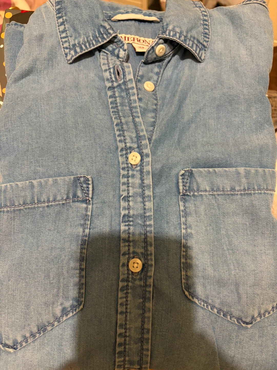 Merona Women's soft Denim Shirt - photo 2