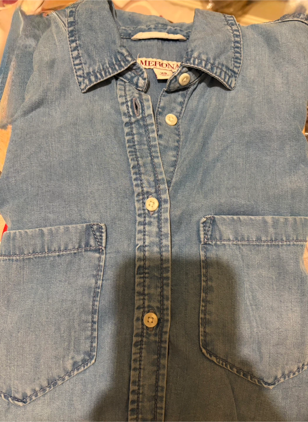 Merona Women's soft Denim Shirt - photo 3