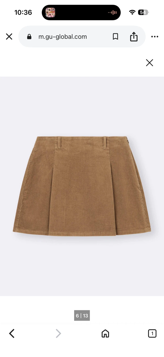 Corduroy Mini Skirt