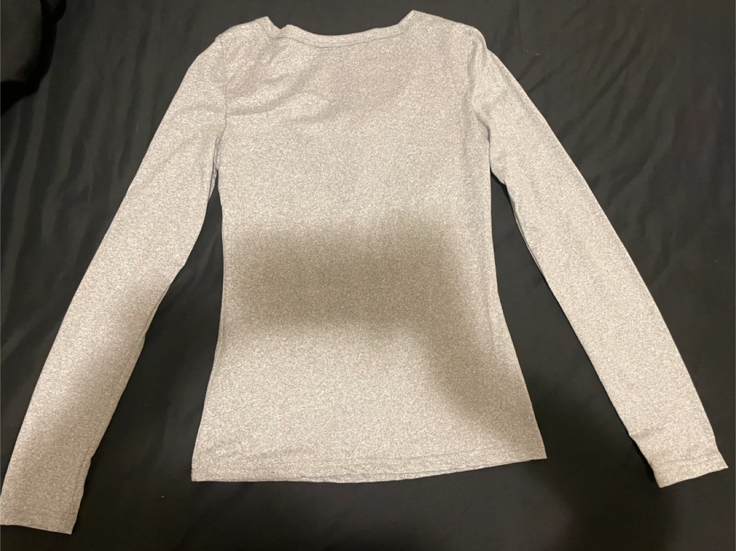 Grey Long Sleeve Henley Top - photo 2