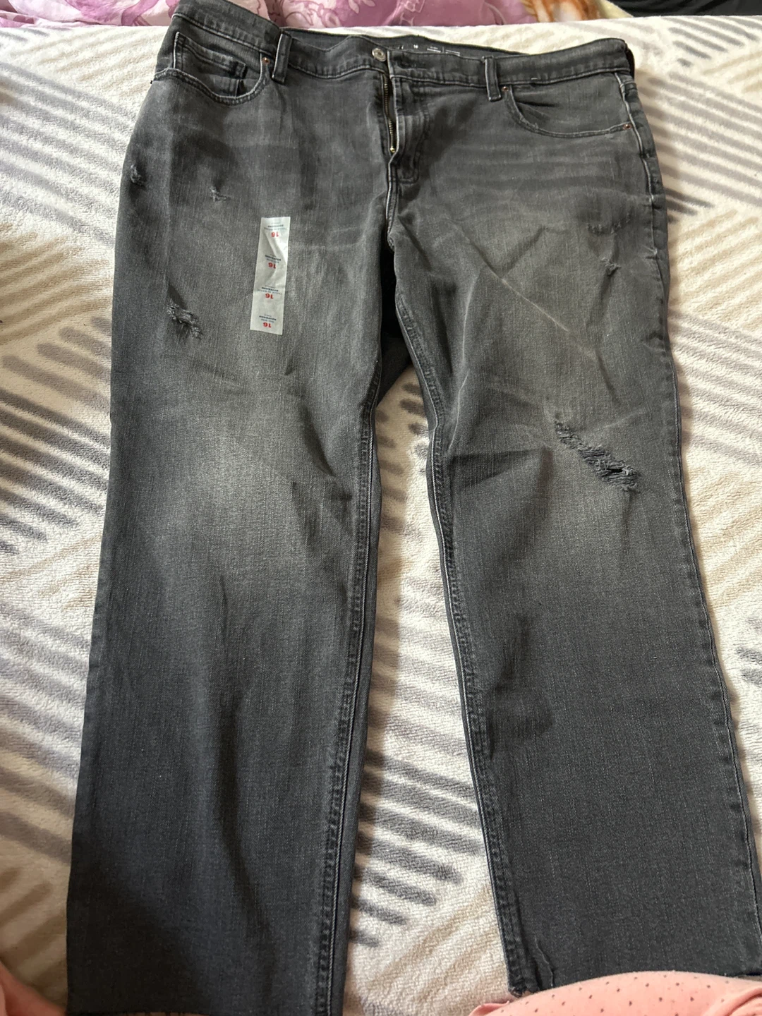 Women's Mid-Rise Boyfriend Jeans Size 16