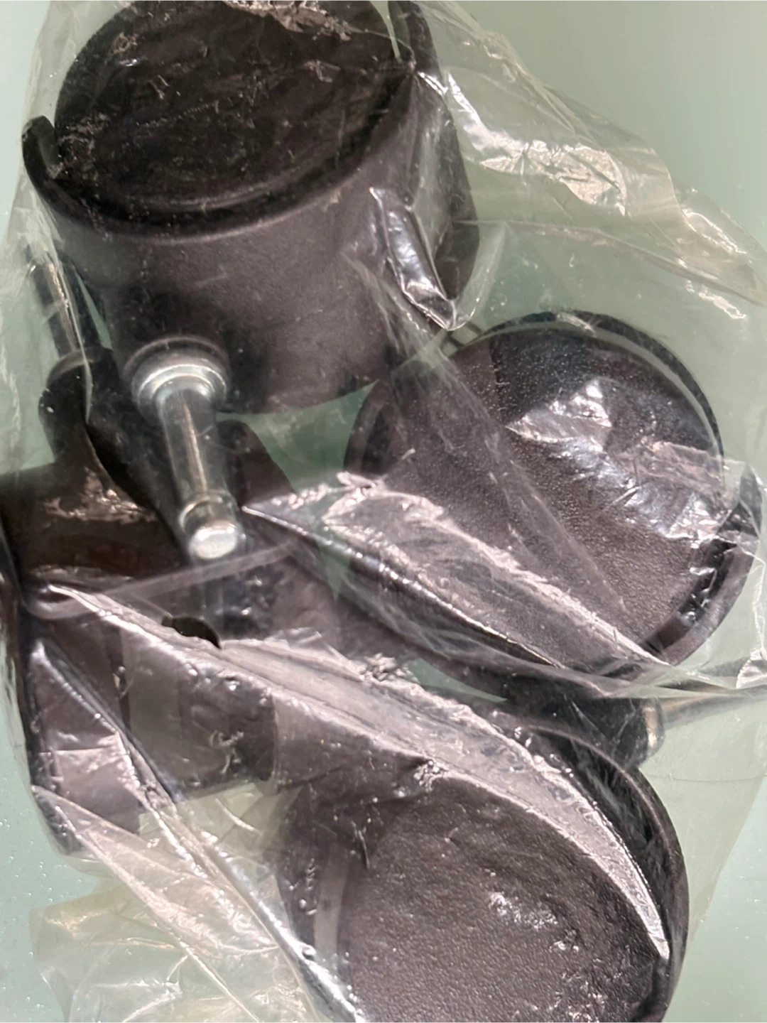 Set of 4 Black Caster Wheels - photo 2