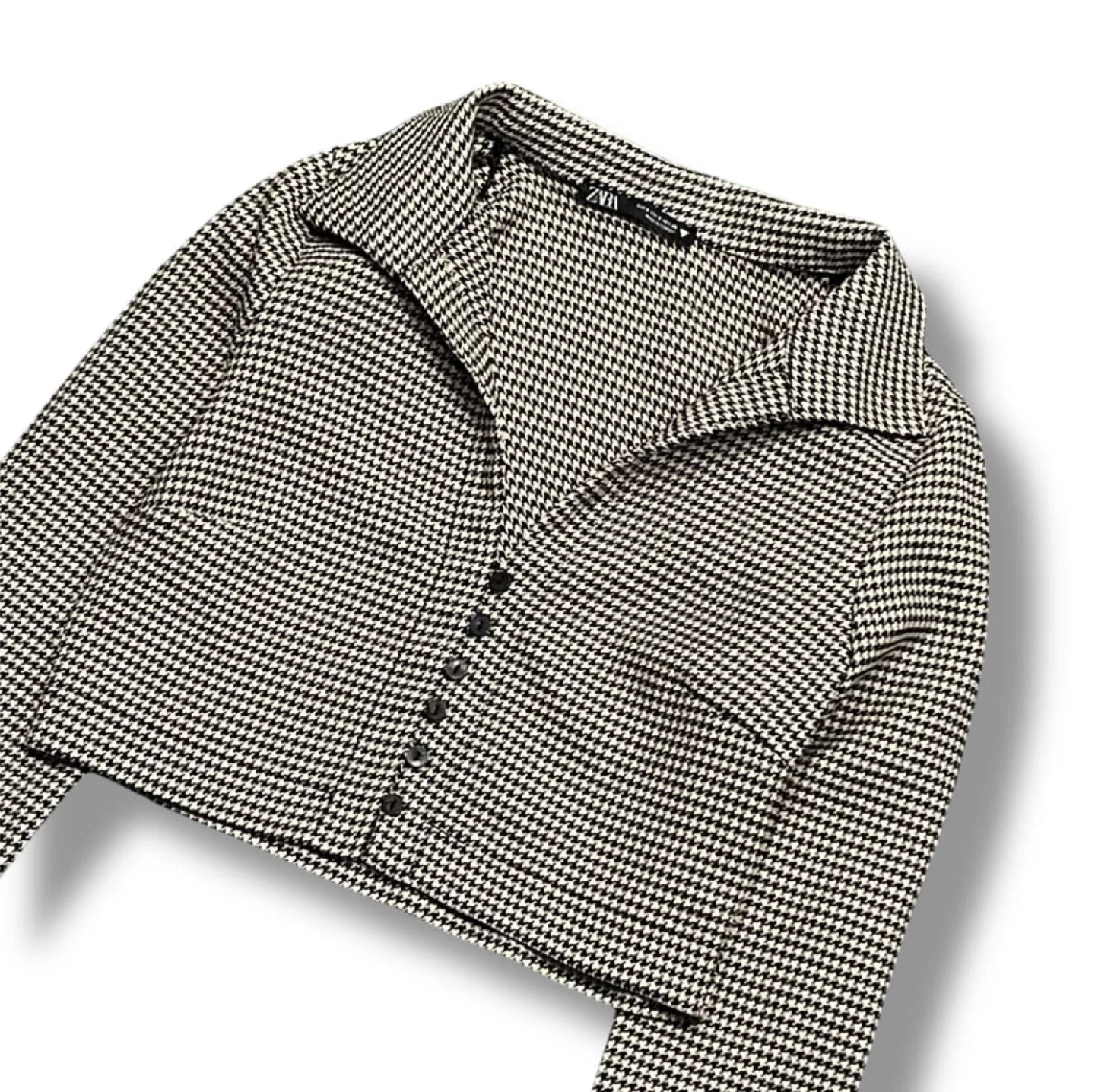 Zara Houndstooth Blazer