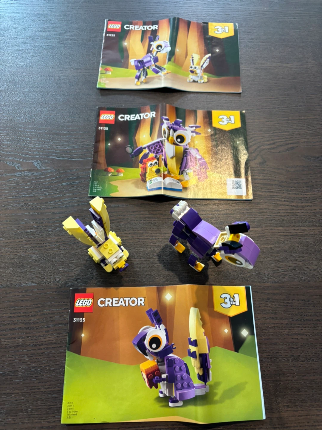 LEGO Creator 3-in-1 Set 31125 Fantasy Forest Creatures - photo 3