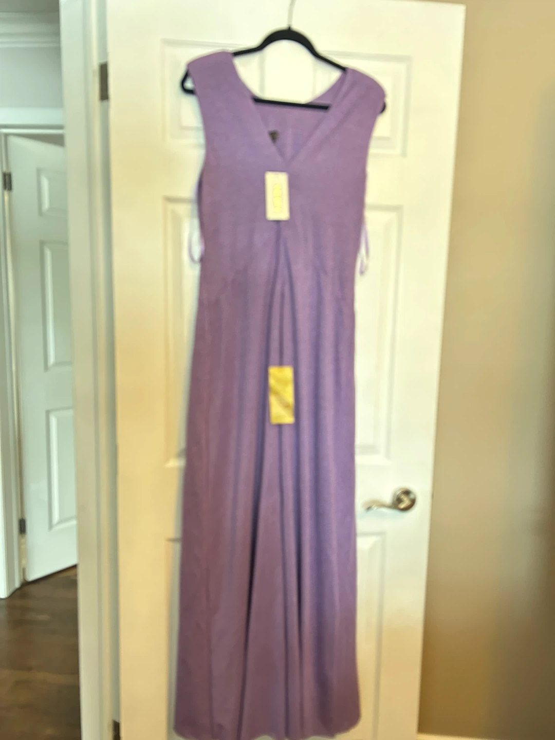 Purple Sleeveless Maxi Dress - photo 4