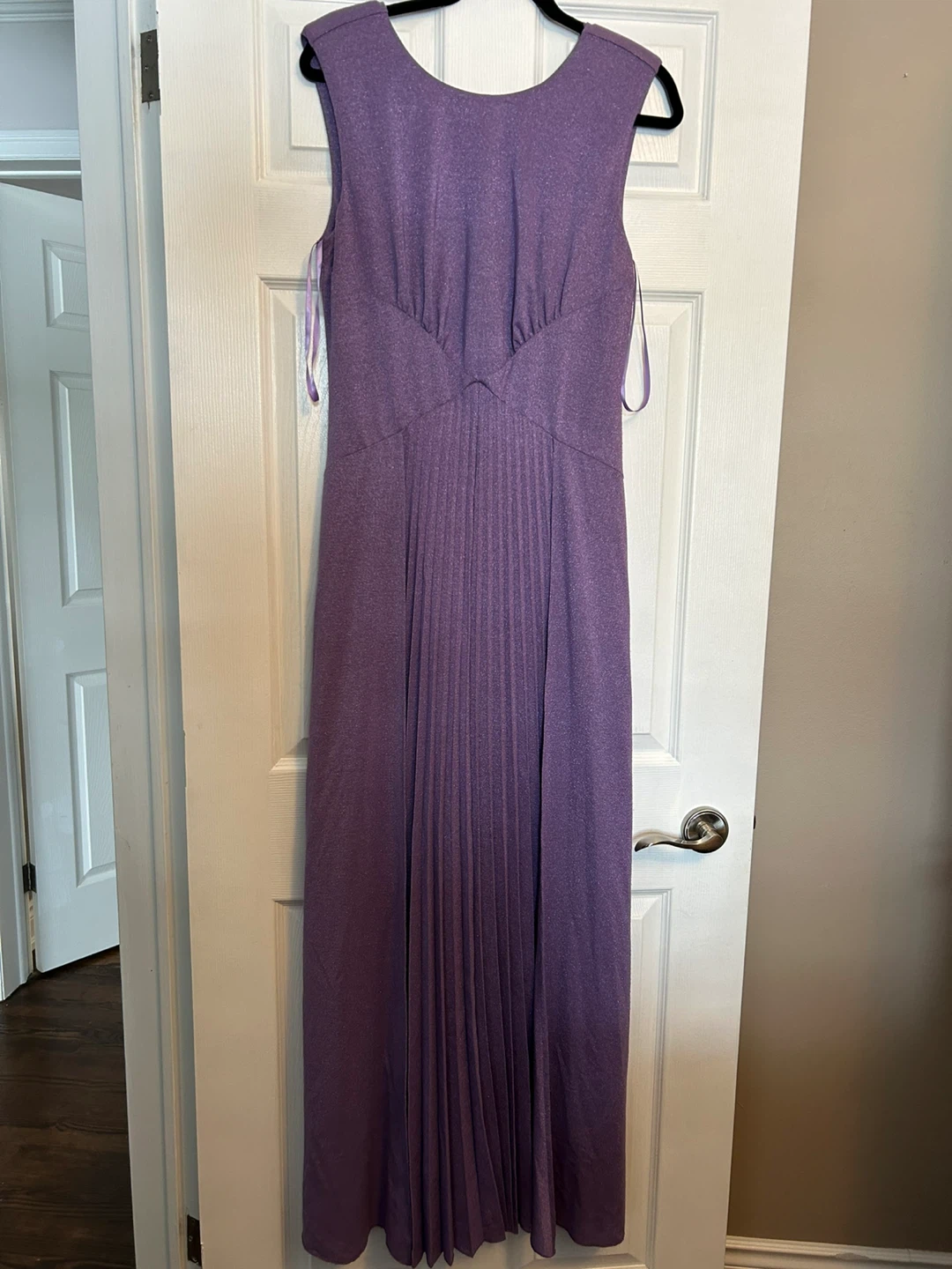 Purple Sleeveless Maxi Dress - photo 5