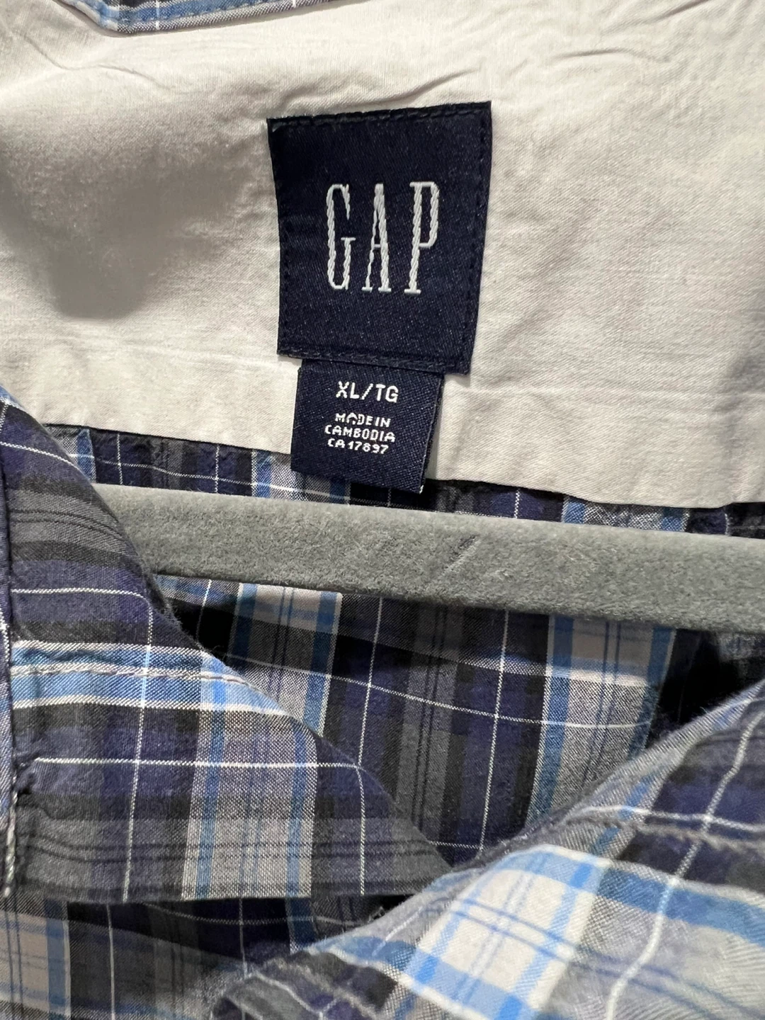 GAP Plaid Long Sleeve Button-Up Shirt - XL - photo 4