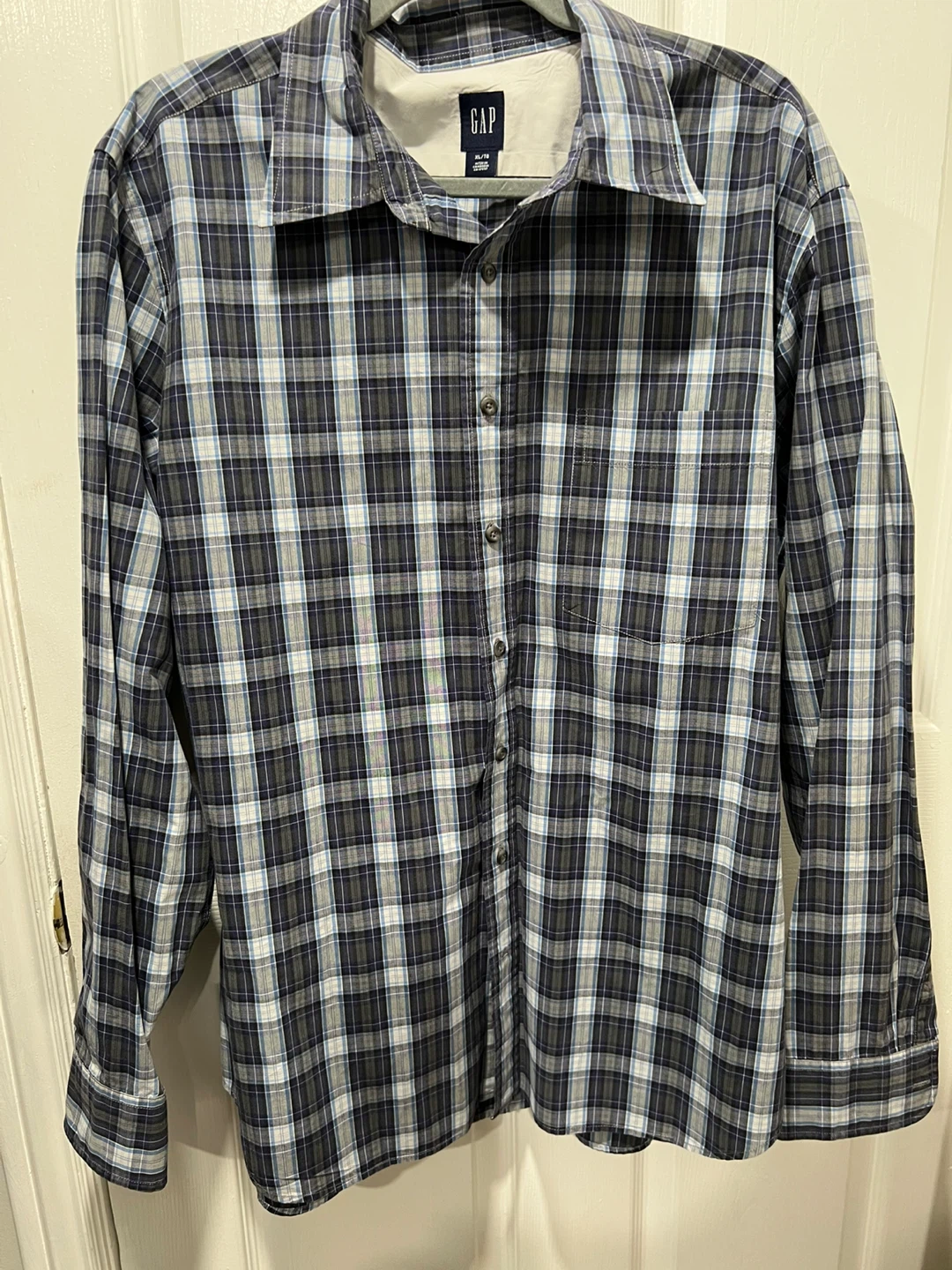 GAP Plaid Long Sleeve Button-Up Shirt - XL - photo 2