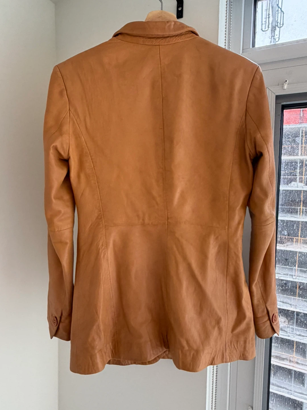 BOD & CHRISTENSEN Tan Leather Blazer Jacket Size XS - photo 3