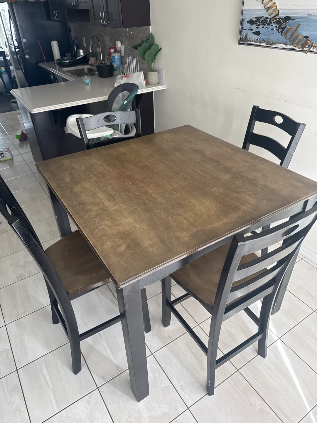 Dining Table Set with 4 Chairs - photo 2