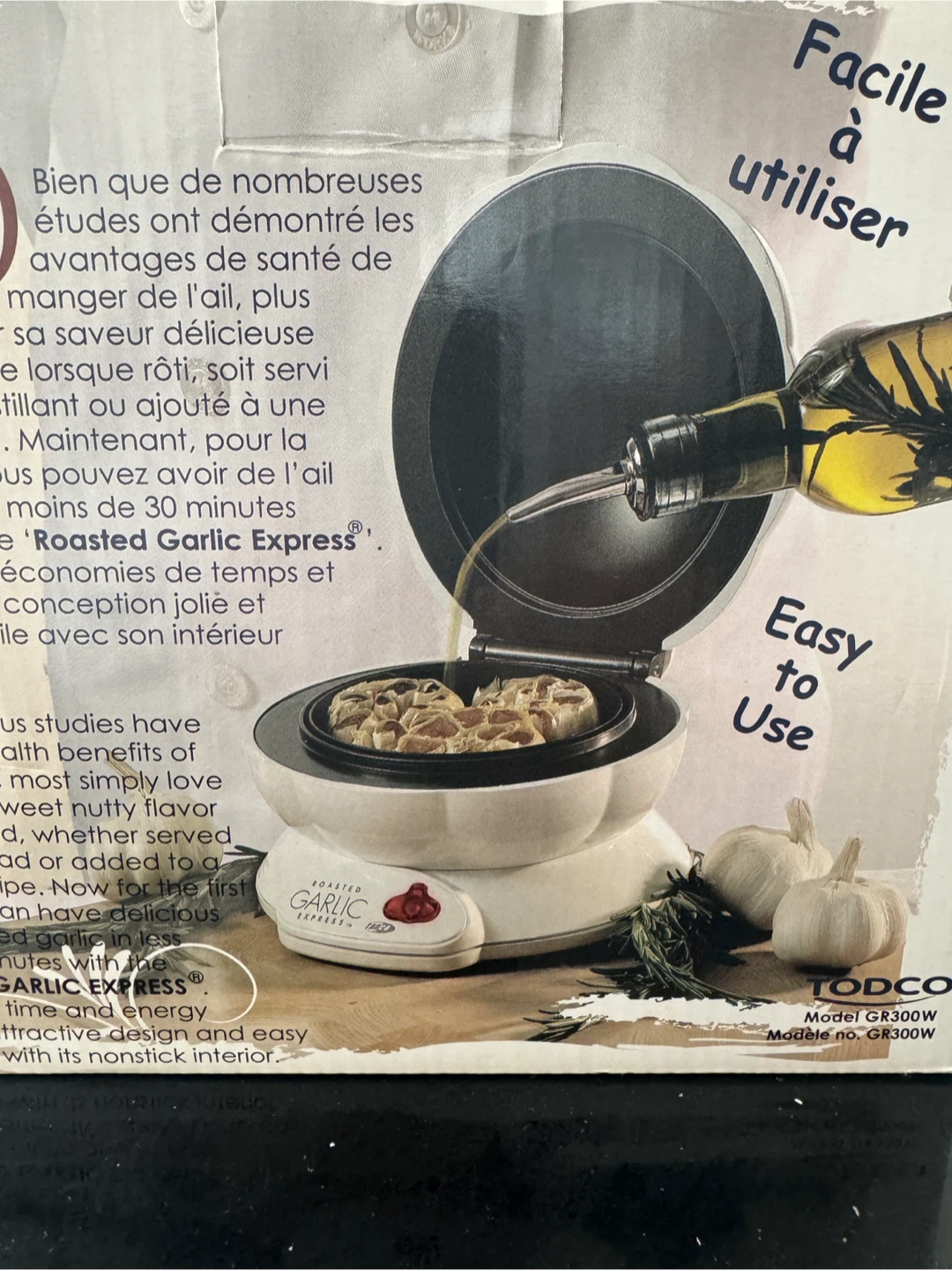 TODCO Roasted Garlic Express Electric Garlic Roaster White - photo 4