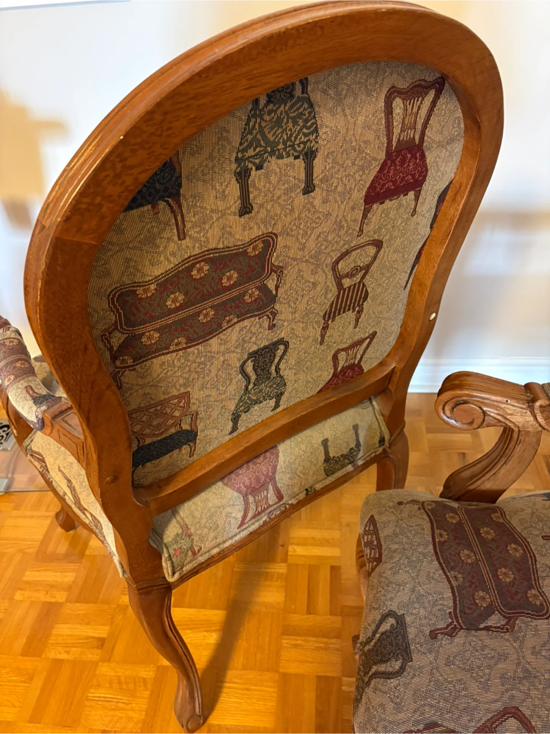 Pair of Accent Chairs with Novelty Upholstery - photo 3