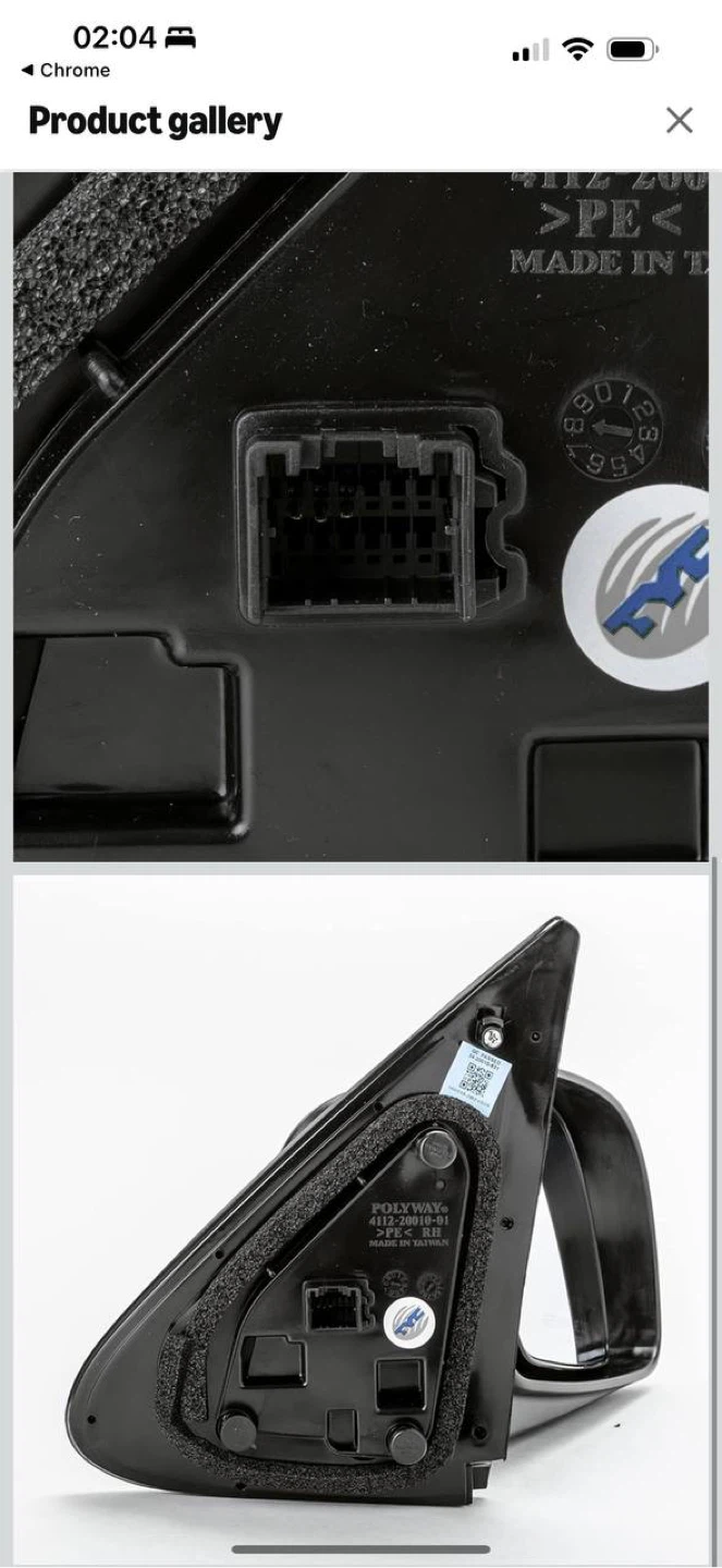 Hyundai Santa Fe 2007-2009 Passenger Mirror RH Power ) NEW - photo 3