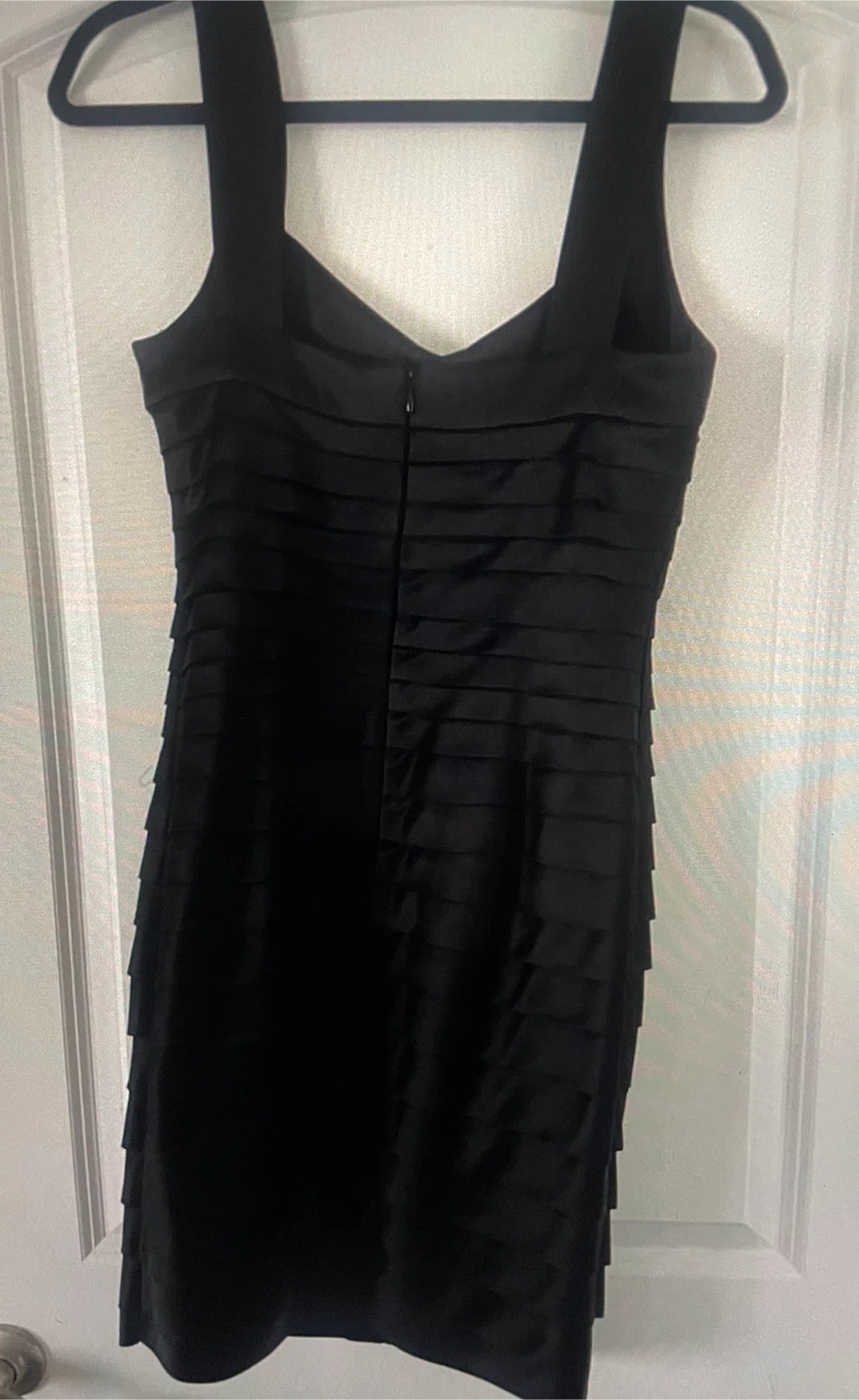 Calvin Klein Black Tiered Sheath Dress Size 4 - photo 2
