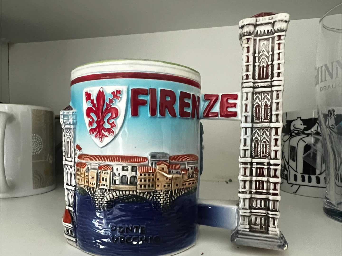 Florence "Firenze" Mug with Ponte Vecchio Design