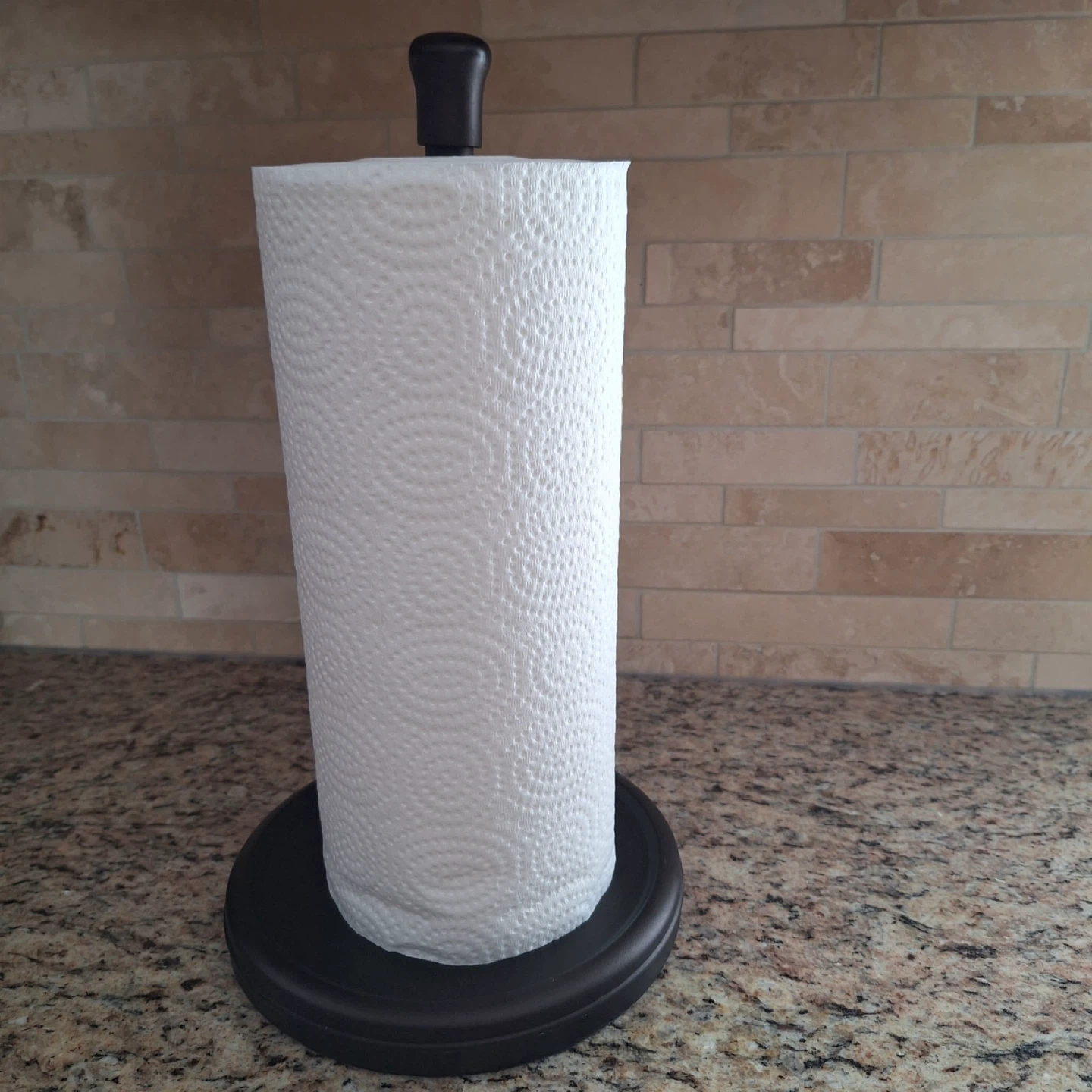 Black Kitchen Paper Towel Holder Stand - photo 2