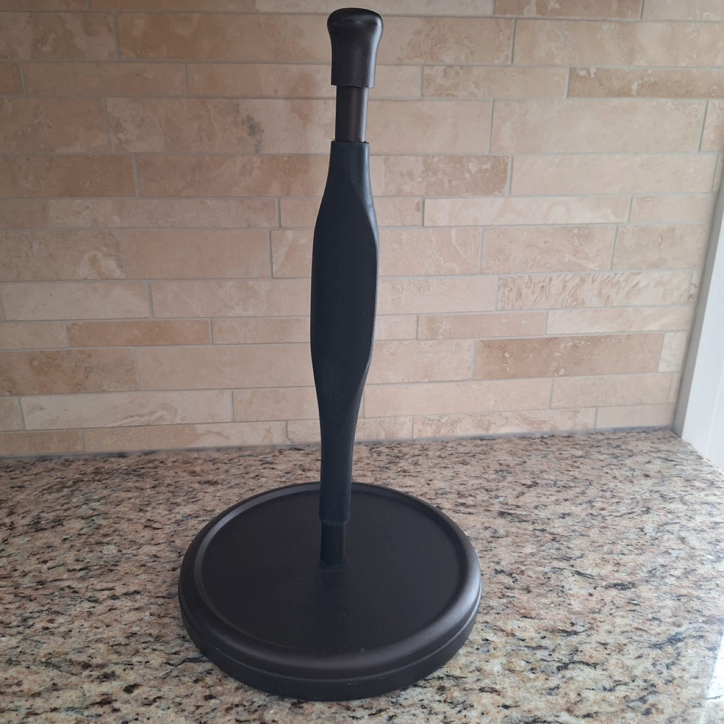 Black Kitchen Paper Towel Holder Stand