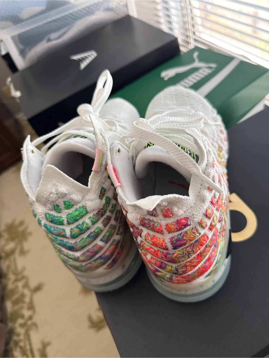 Nike LeBron 17 Low White Multi-Color Basketball Shoes - photo 2