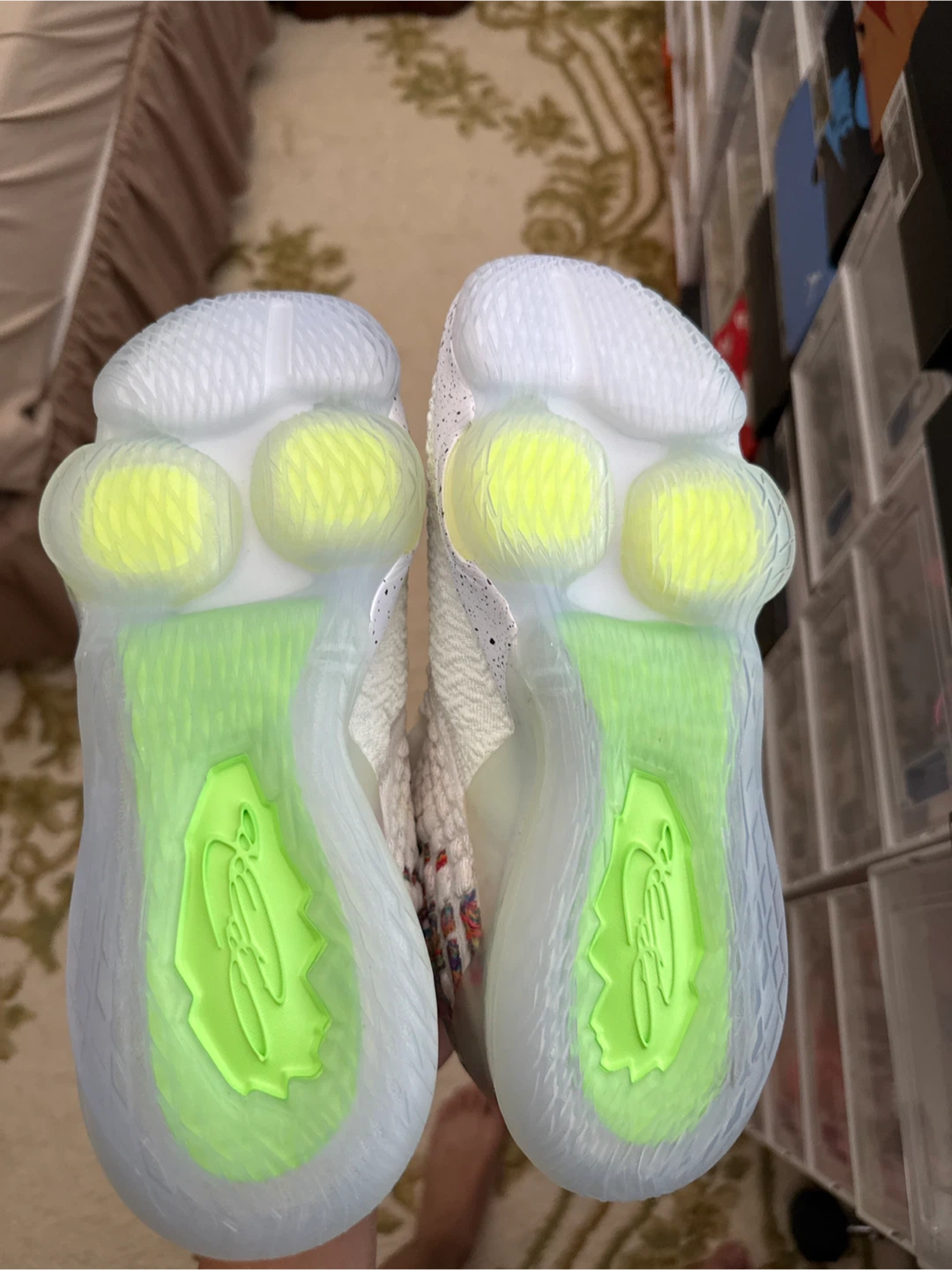 Nike LeBron 17 Low White Multi-Color Basketball Shoes - photo 4
