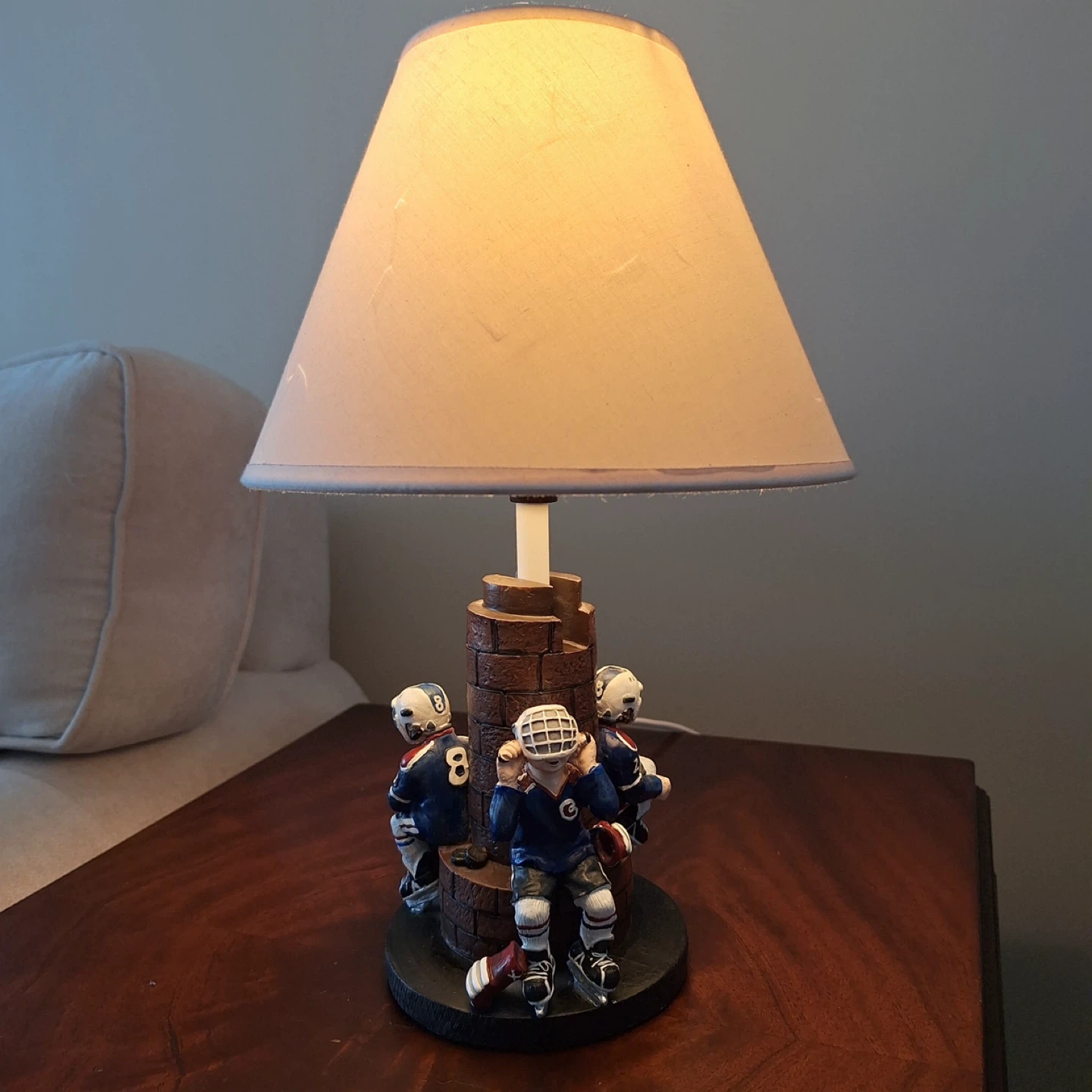 Hockey Player Themed Lamp
