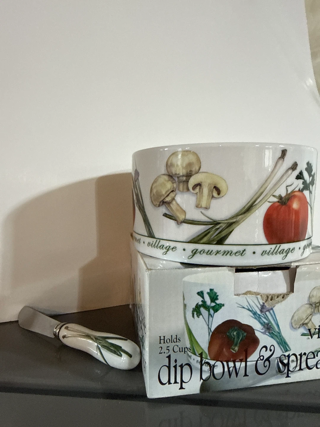 Gourmet Village Dip Bowl & Spreader Set - photo 2