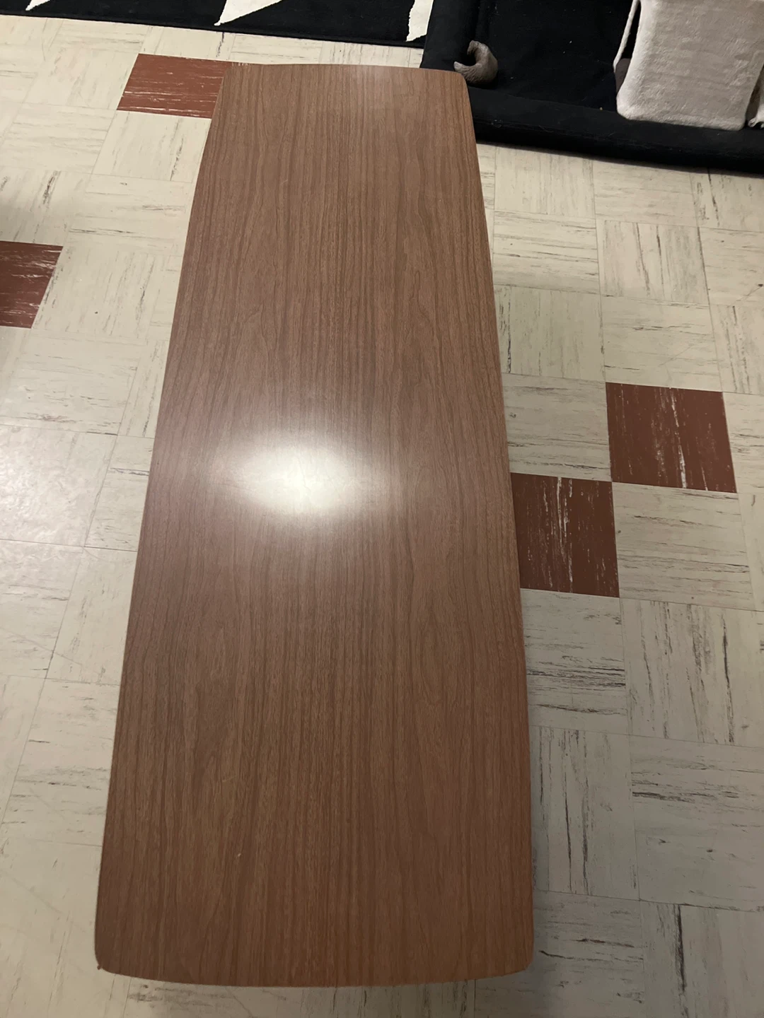 Rare Mid-Century Coffee Table – Sculptural Wood Base - photo 2