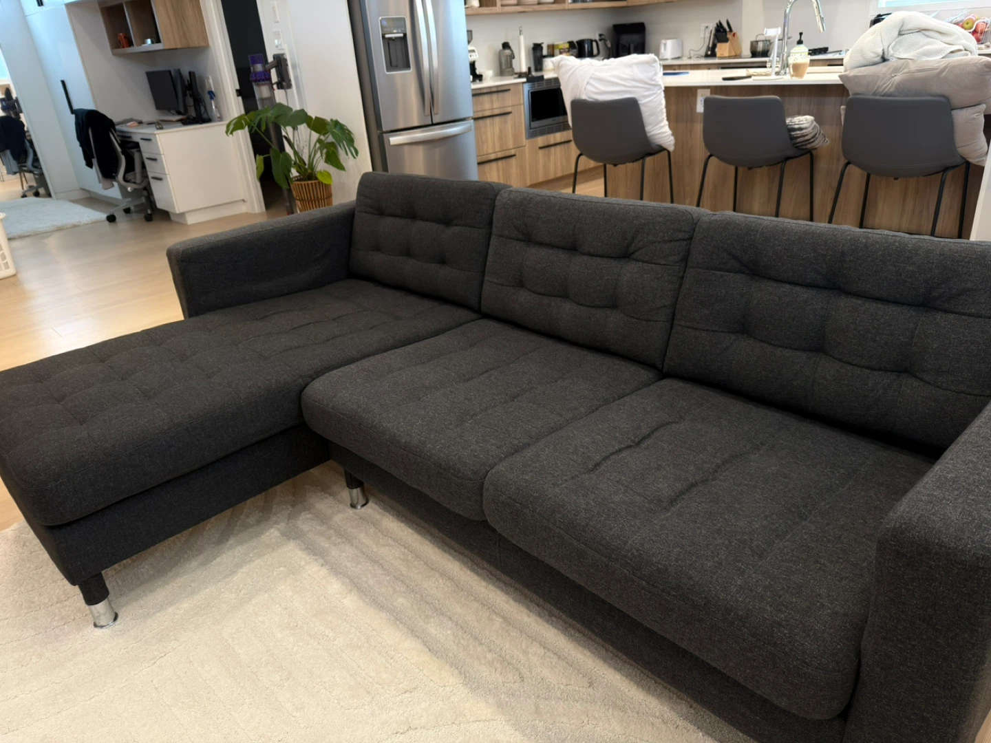 Dark Grey Sectional Sofa