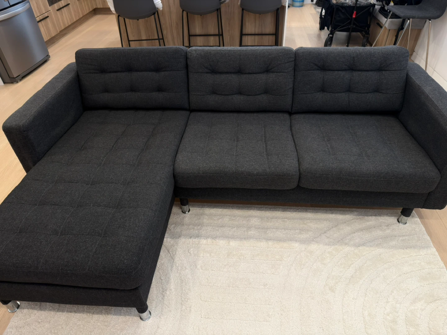Dark Grey Sectional Sofa - photo 2