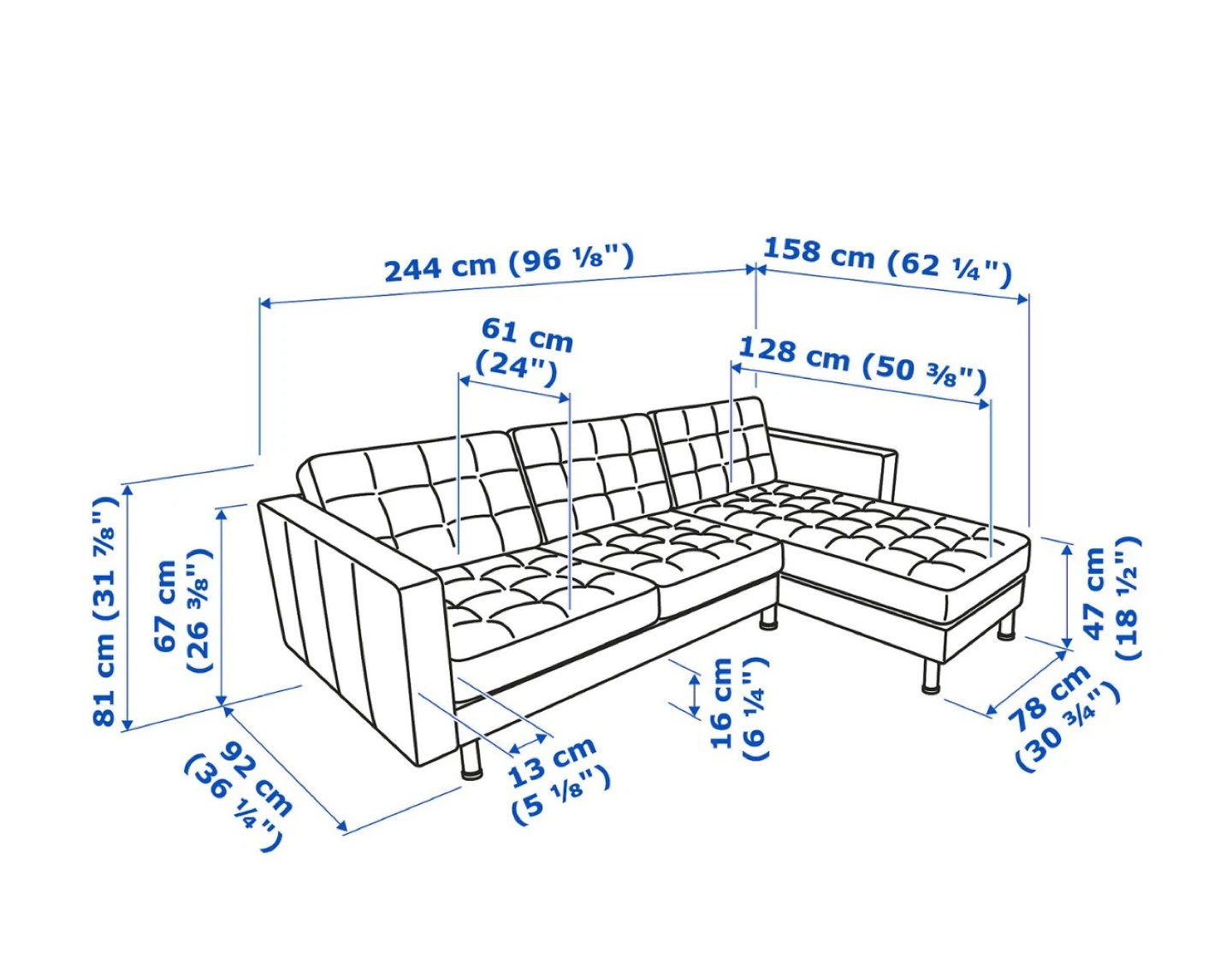 Dark Grey Sectional Sofa - photo 5