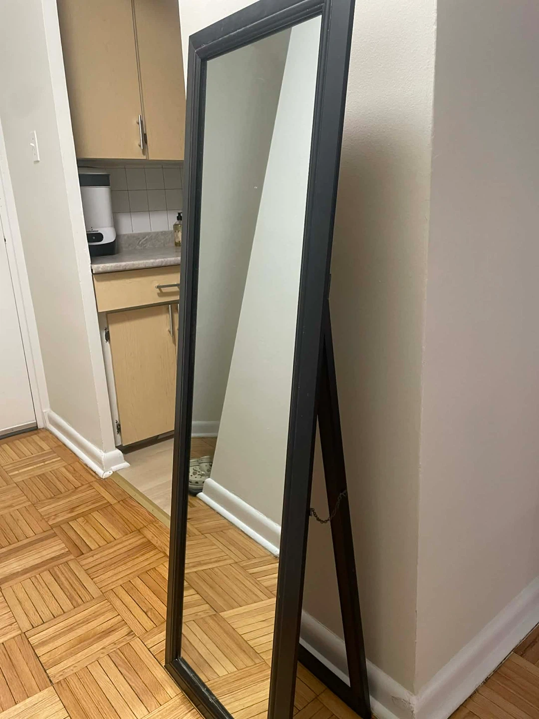 Black Freestanding Full Length Mirror
