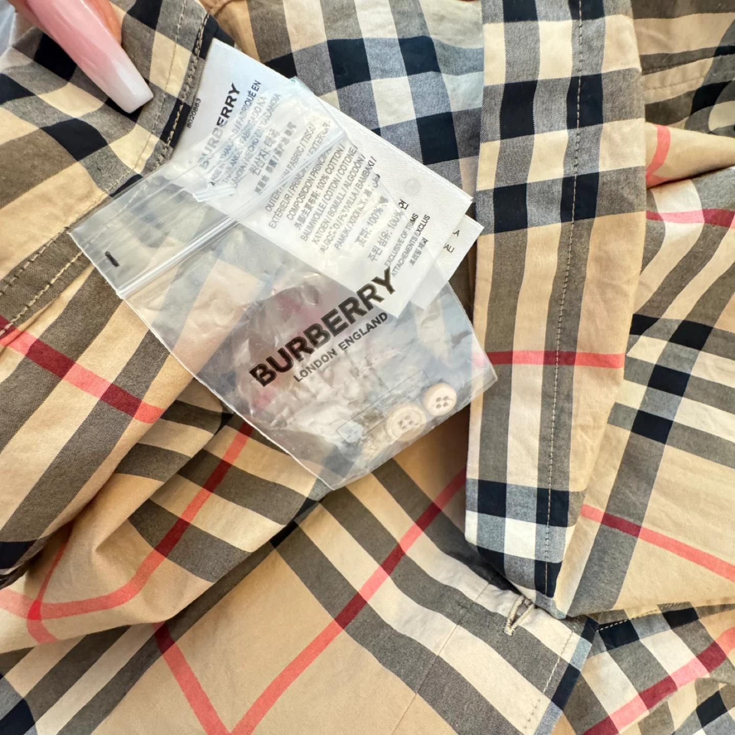 BURBERRY London England Classic Check Long Sleeve Shirt XXL - photo 2