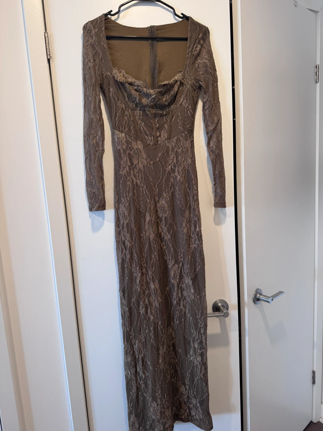 Long Sleeve Lace Maxi Dress - photo 2