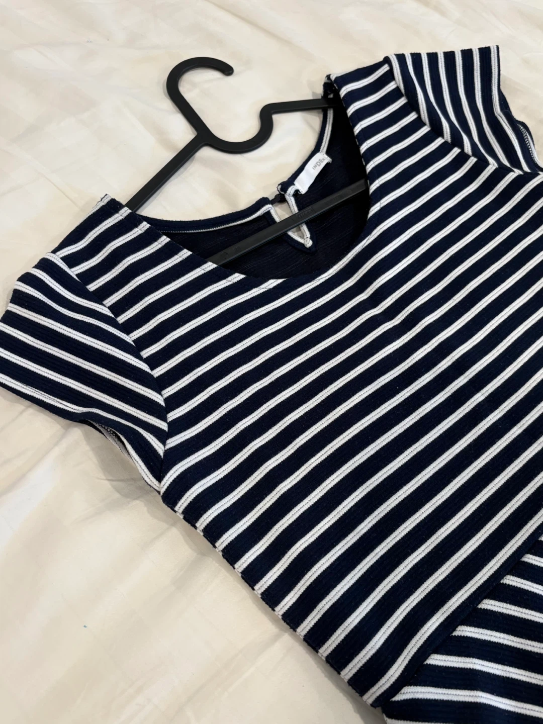 Navy and White Striped Dress - photo 2