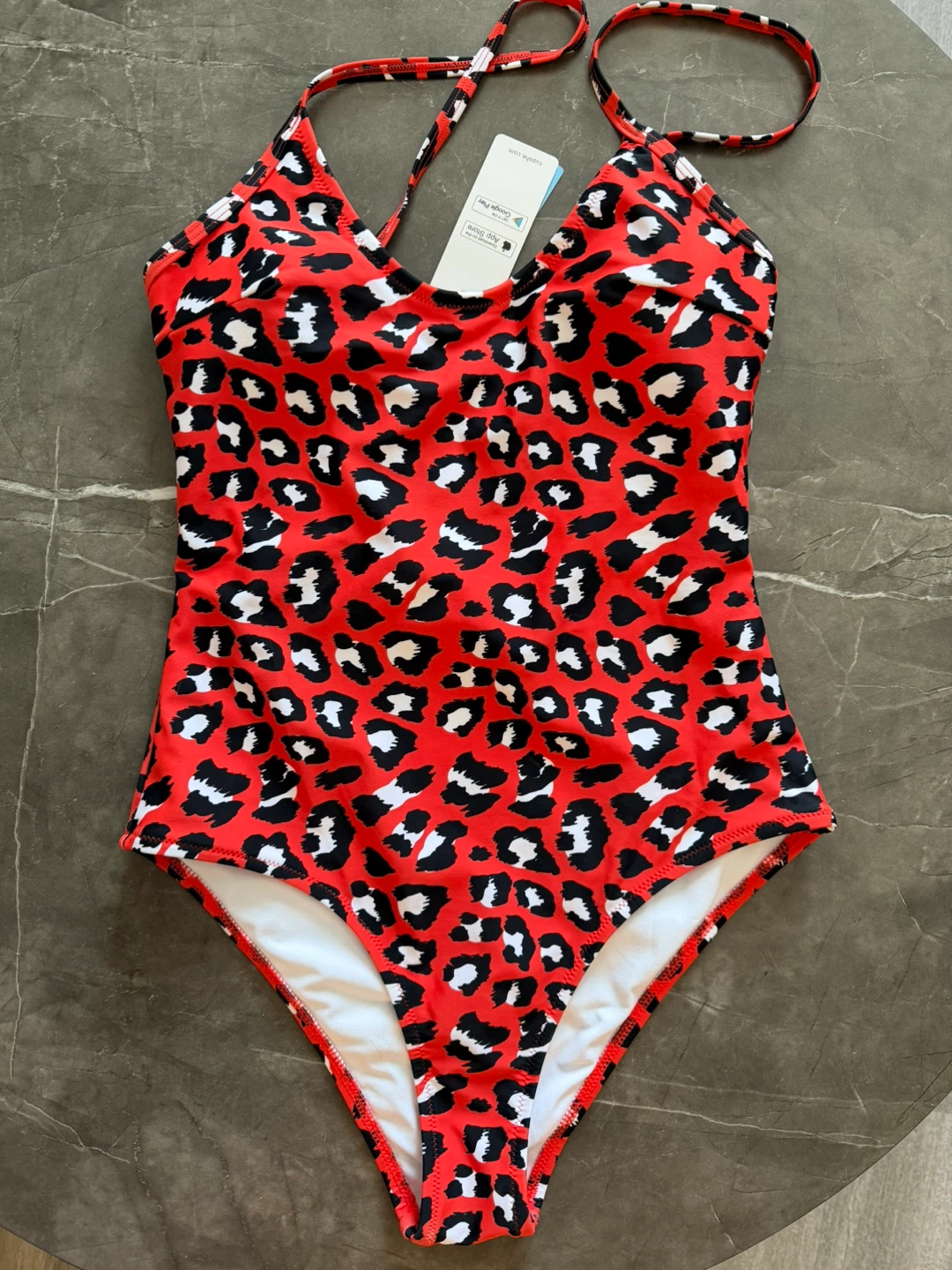 CupShe Red Leopard Print One-Piece Swimsuit - photo 2