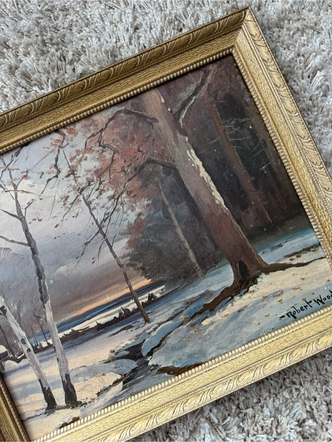 Vintage Framed Painting 16"x20" - photo 3