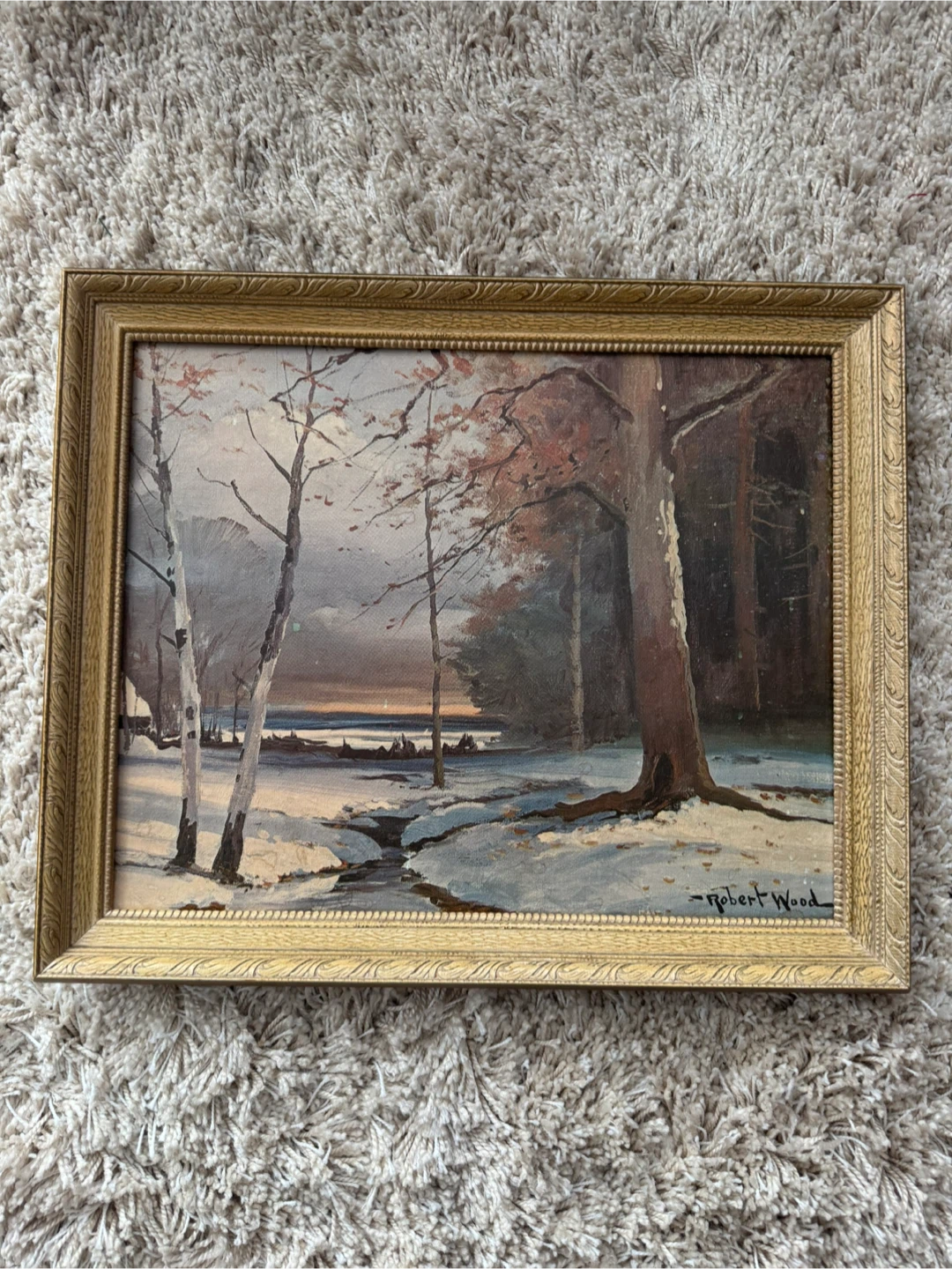 Vintage Framed Painting 16"x20"