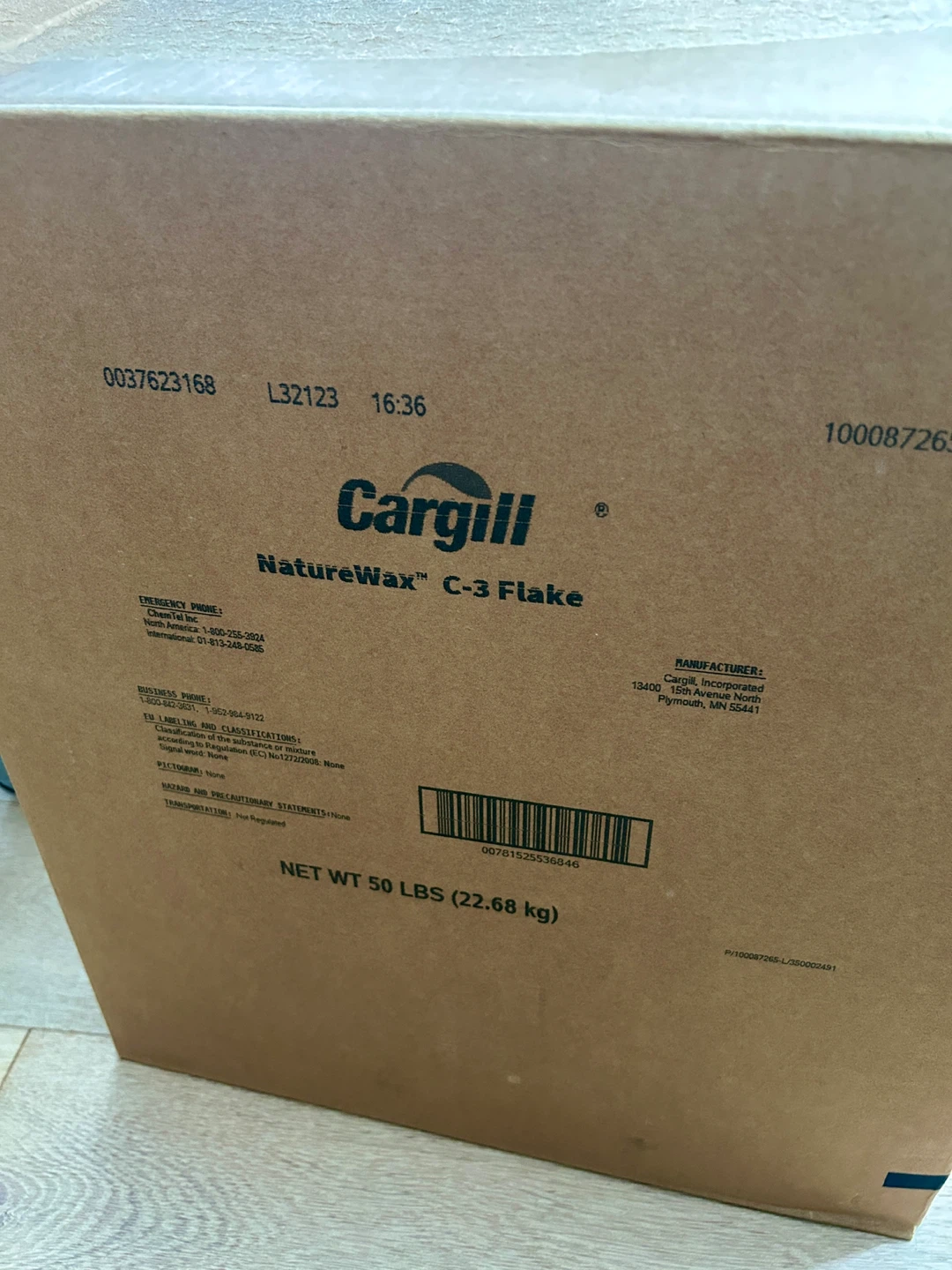 Cargill C-3 Nature soy wax 50lb  for candle making - photo 2