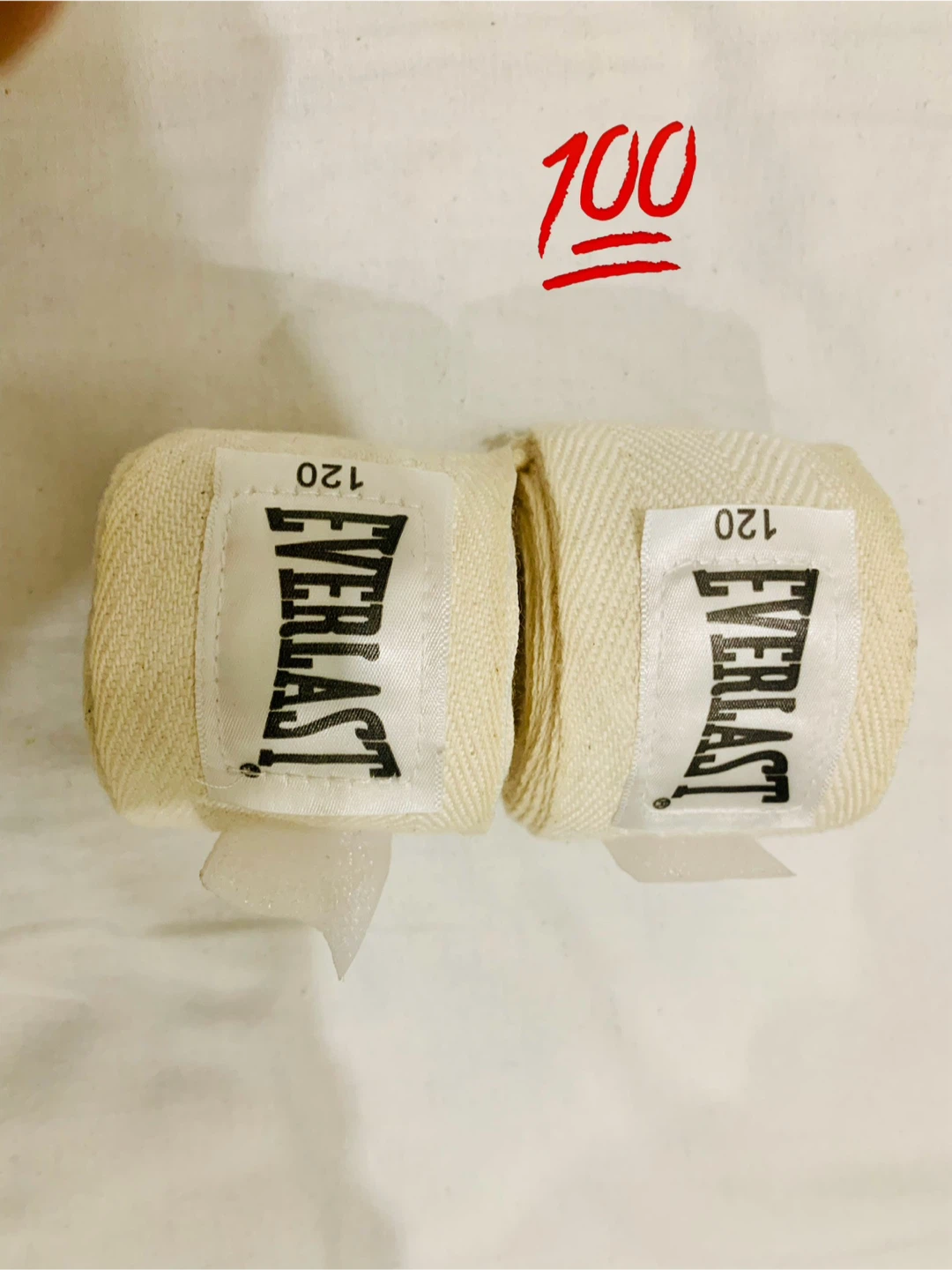 Everlast 120" Hand Wraps - Cream