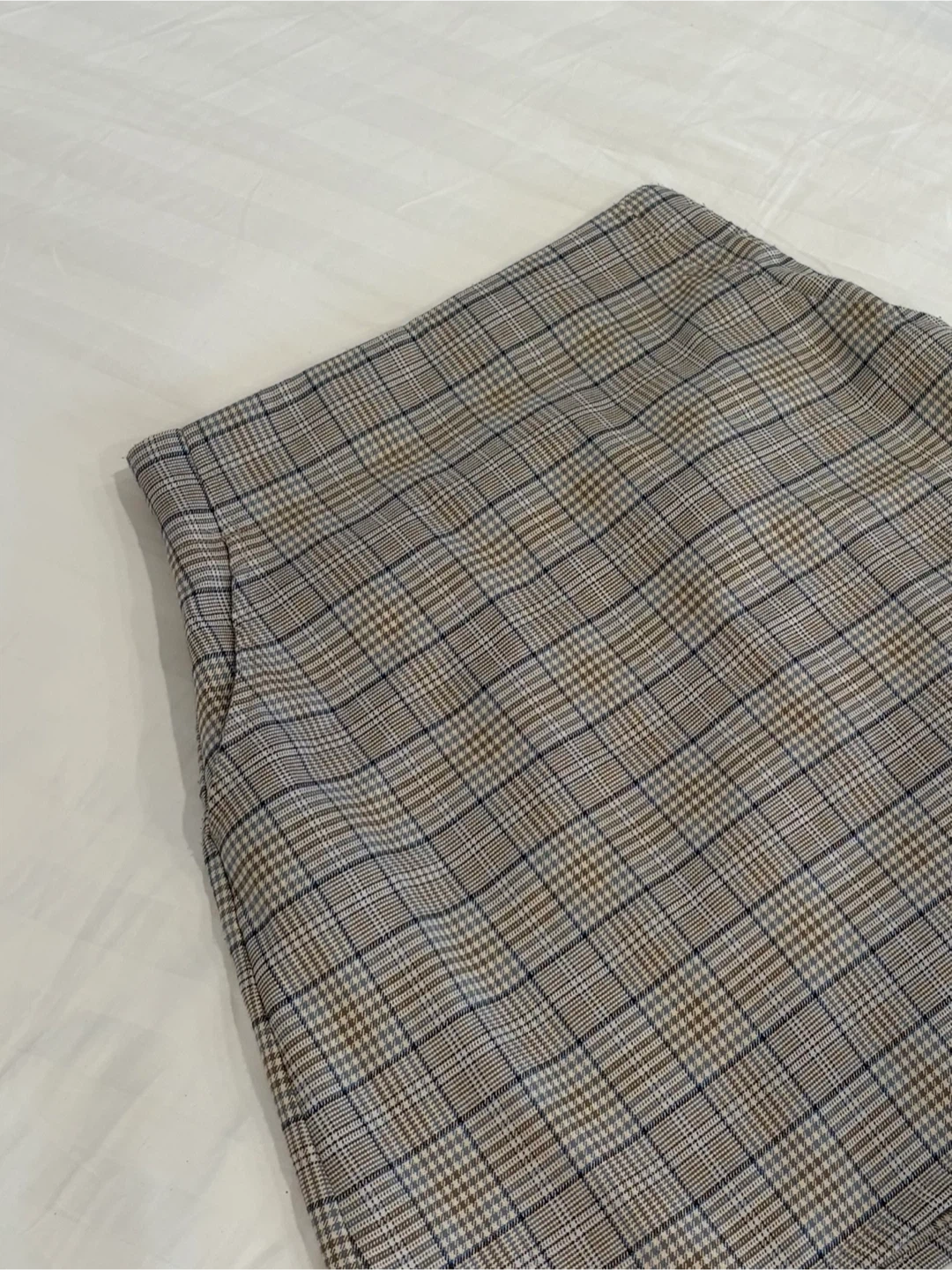 Plaid A-Line Mini Skirt
