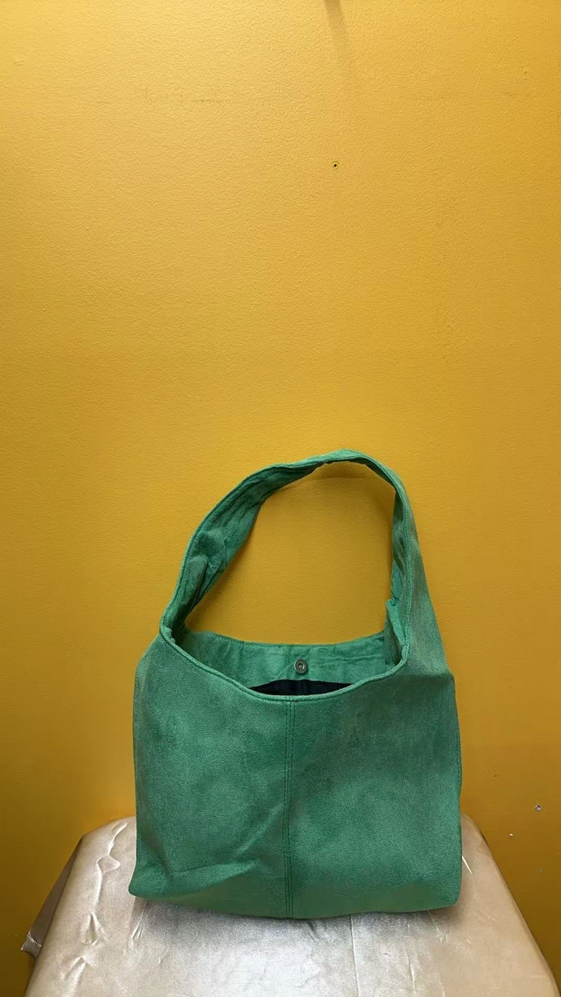 Green Suede Hobo Bag - photo 2