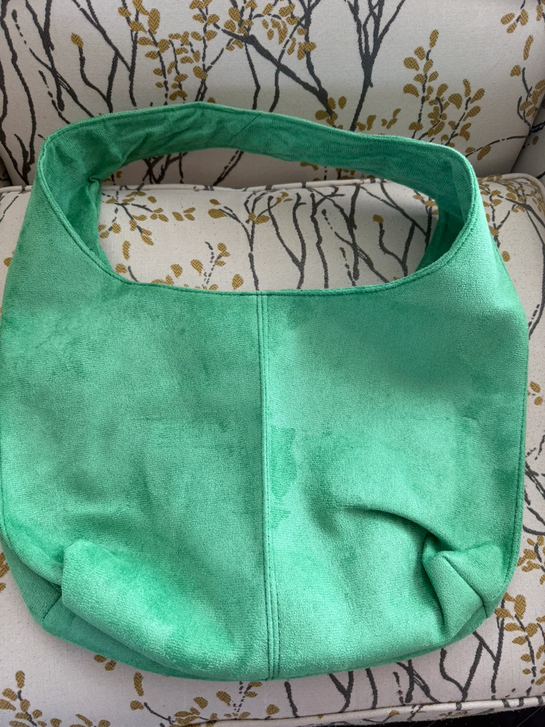 Green Suede Hobo Bag - photo 3