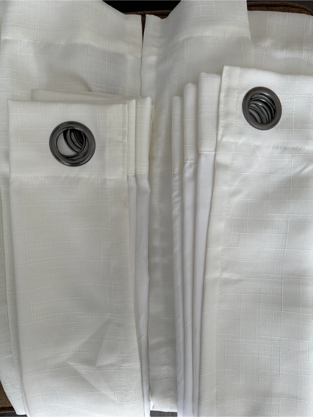 White Grommet Curtains - Set of 2