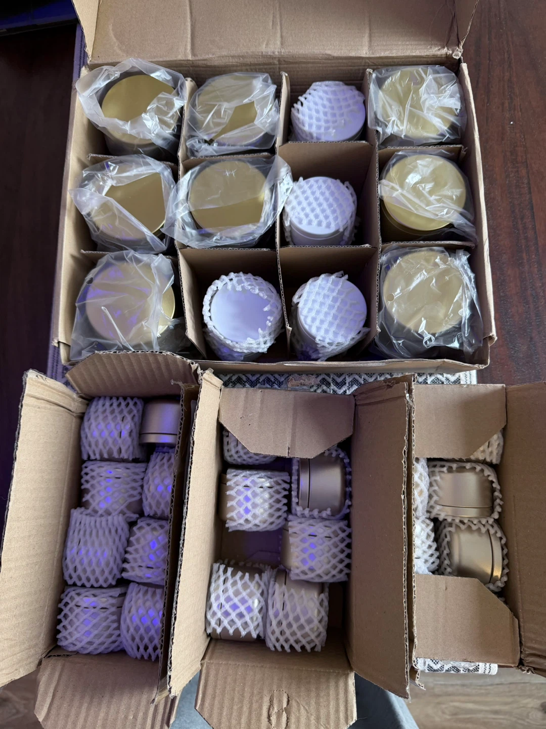 Candle Tins Set (Gold, Rose gold , White) - photo 2