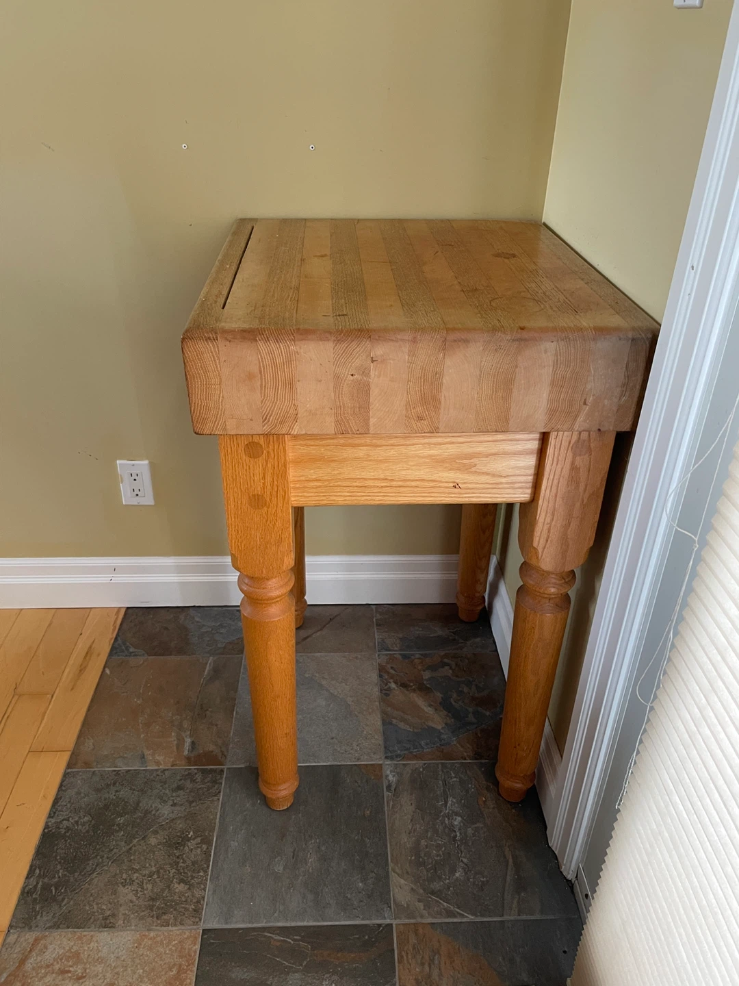 Solid Wood Butcher Block Kitchen Island Table - photo 2
