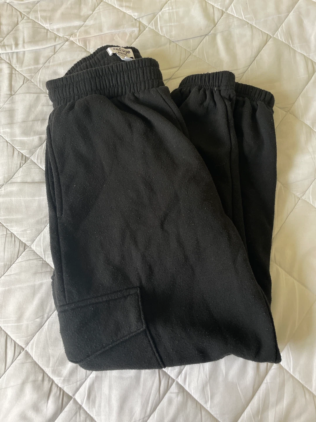 Black Cargo Sweatpants