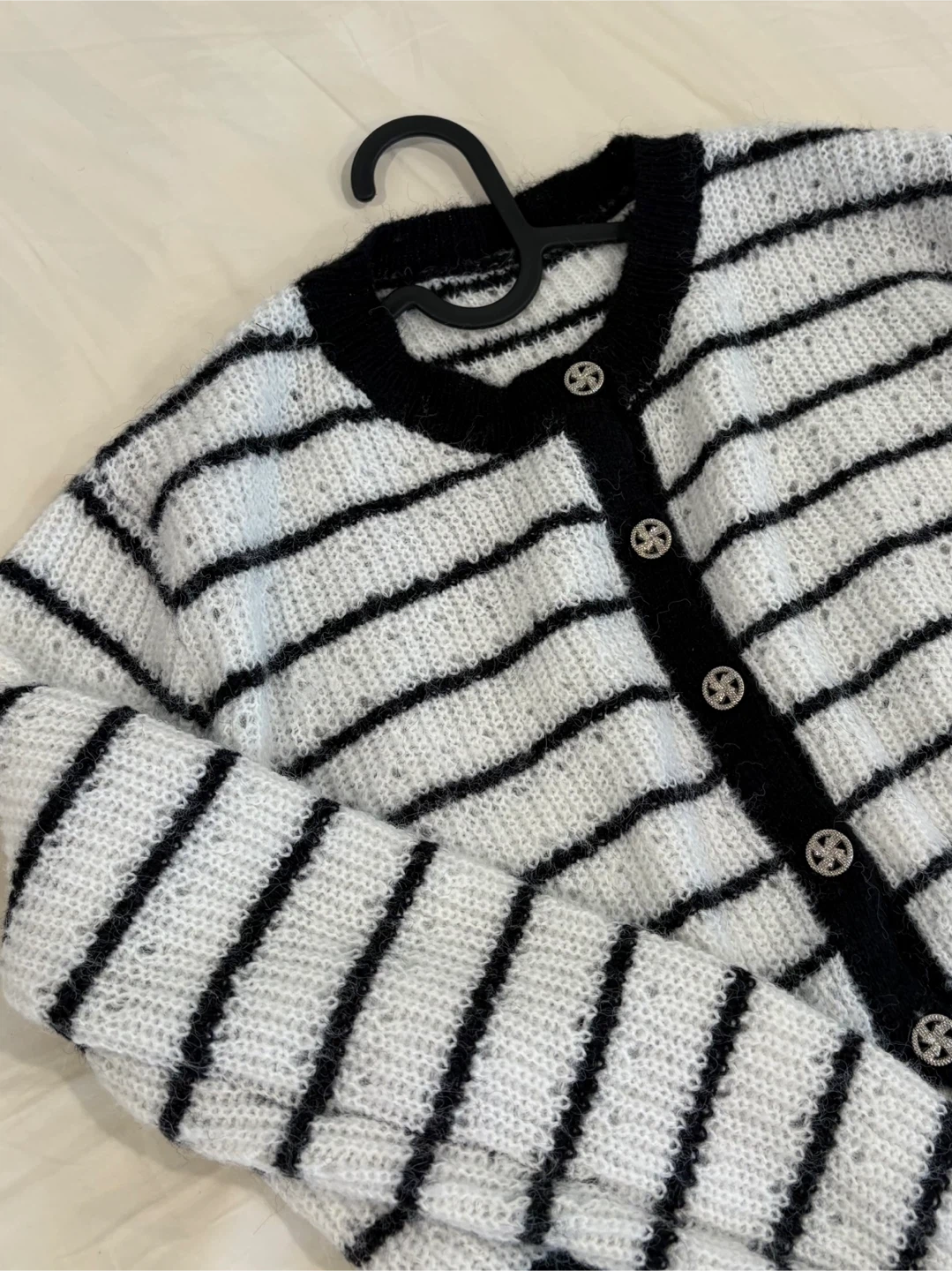 Striped Cropped Cardigan - photo 2