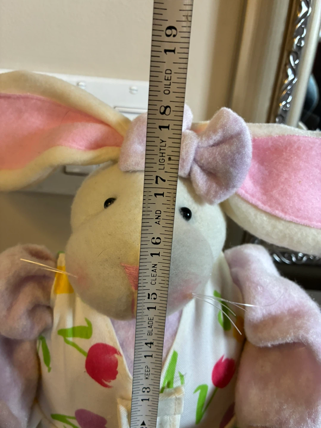 $7 big doll toy Easter Rabbit spring adjustable decor holiday - photo 4