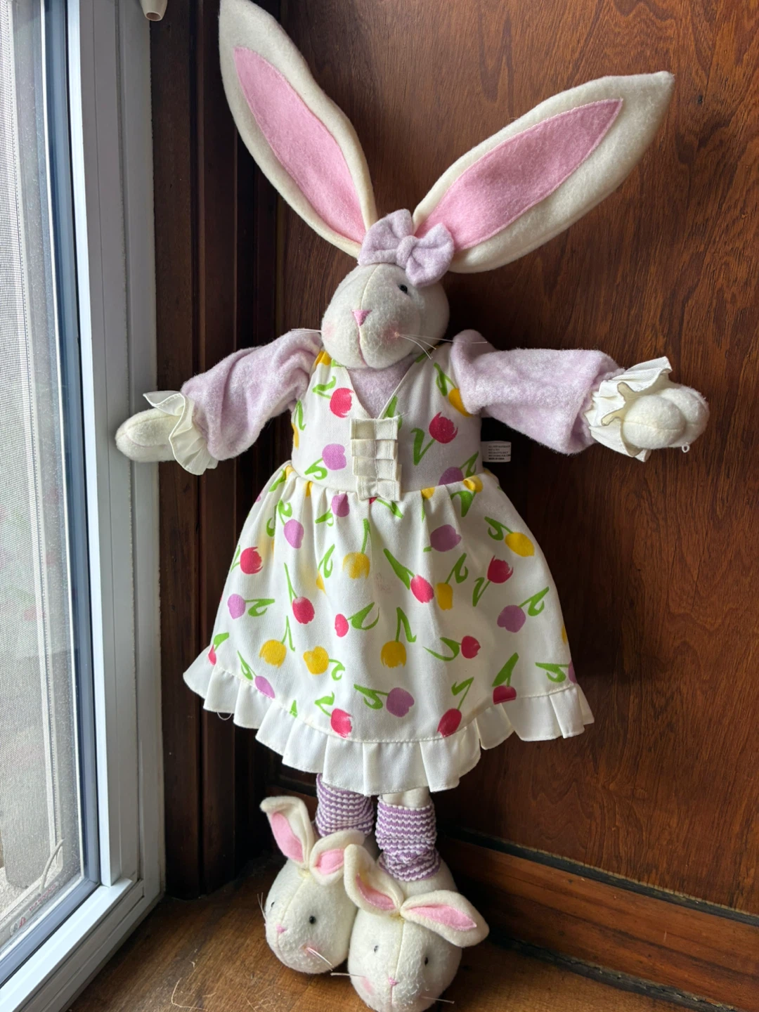 $7 big doll toy Easter Rabbit spring adjustable decor holiday - photo 2