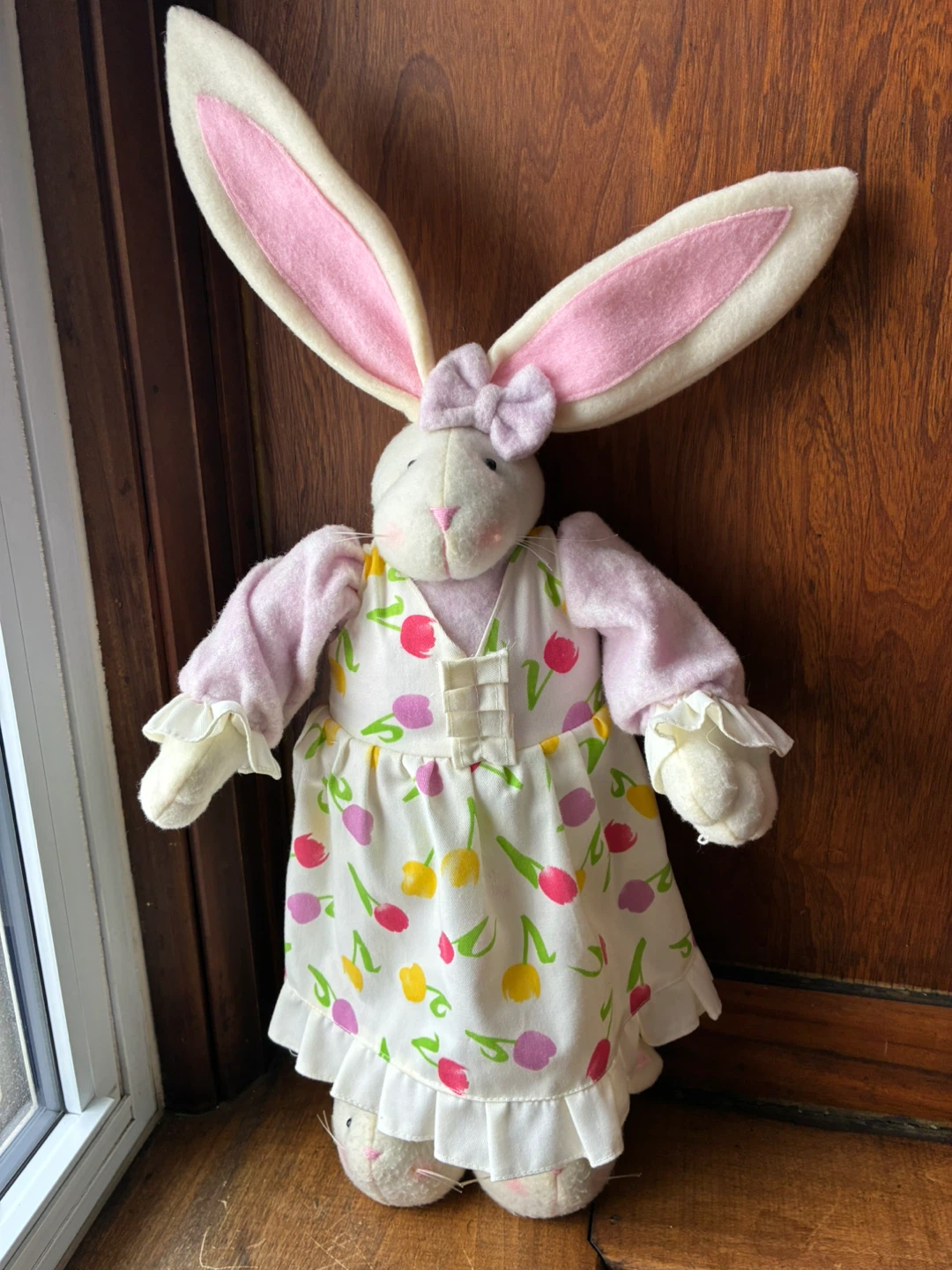 $7 big doll toy Easter Rabbit spring adjustable decor holiday - photo 3
